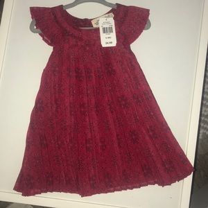 Indigo soul cranberry pleated (new) dress